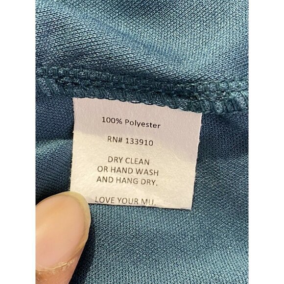 Show Me Your MuMu Deep Jade Chiffon Jenn Maxi Bridesmaid Dress SZ L - Picture 8 of 9